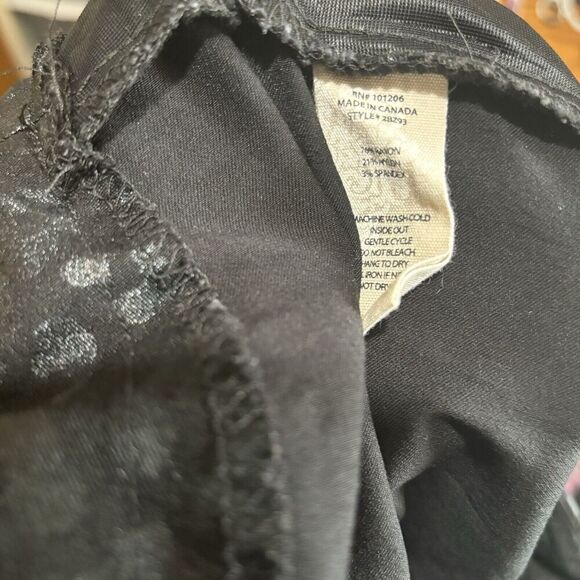 Soft Surroundings Pants Womens Large Black Animal Print Pull On Bottoms - Picture 7 of 8